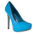 Riverberry Women's 'XOXO' Turquoise Patent Pumps