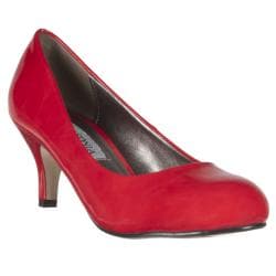 Riverberry Women's Red Patent Mid-Heel Pumps