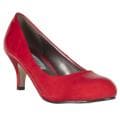 Riverberry Women's Red Patent Mid-Heel Pumps