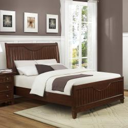 Alderson Warm Cherry Brown Cottage King-size Bed