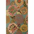 Handmade Luna Bold Floral Wool Rug (5' x 7'6)