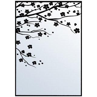 Nellie Snellen Embossing Folder 4"X6"-Cherry Blossom