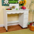 Arrow 'Shirley' White Sewing Table Cabinet