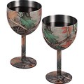 Camouflage Steel Wine Goblets (Set of 2)
