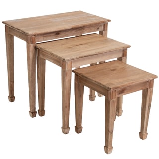 Christopher Knight Home Crescent Acacia Wood Nesting Tables (Set of 3)