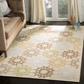 Martha Stewart Quilt Cream Cotton Rug (3'9 x 5'9)