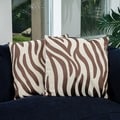 Christopher Knight Home 18-inch Tan Zebra Pillows (Set of 2)