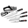 Wusthof Classic Knife 6-piece Set Model 8627 with Cutting Board and Sharpener