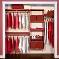 John Louis Deep Simplicity Red Mahogany 12-inch Closet System