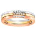 10k Gold 1/8ct TDW Diamond Stackable 3-piece Ring Set (H-I, I1)