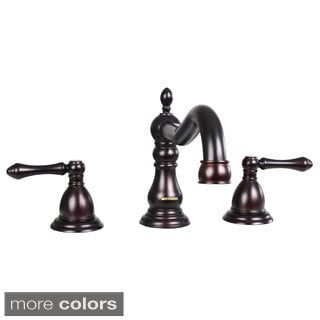 Dyconn Faucet Yukon Modern 3-hole Oil-rubbed Bronze Bathroom Faucet with Overflow Pop-up Drain