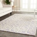 Safavieh Handmade Cambridge Moroccan Lavander Wool Rug (9' x 12')