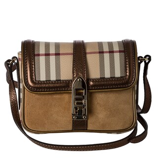 Burberry Women's 'Berkely' Haymarket Metallic Mini Crossbody