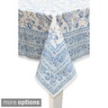 Mahogany 'Lisa' Cotton Printed Floral and Paisley Design Tablecloth or Set of 4 Napkins