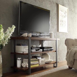 Lawson Brass and Reclaimed Wood Sofa Table
