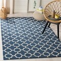 Safavieh Handmade Cambridge Moroccan Navy Wool Rug (4' x 6')
