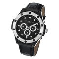 Stuhrling Original Men's Spirit Quartz Leather Strap Watch