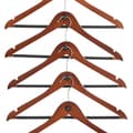 ClutterFree Mahogany Wood Cascading Hanger 40-piece Set