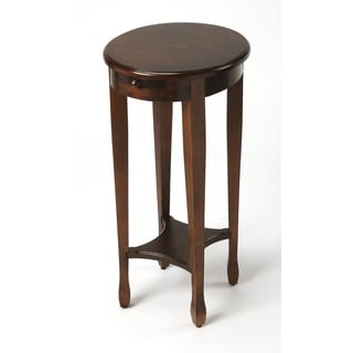Chestnut Burl Round Accent Table