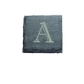 J.K. Adams 4-inch Square Monogrammed Slate Coasters (Set of 4)