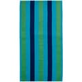 Celebration Jacquard 2-piece Cabana Blue Striped Beach Towel Set