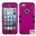 BasAcc Hot Pink/ Black TUFF Hybrid Case for Apple iPhone 5