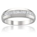 Men's 14k White Gold 1ct TDW Diamond Wedding Band (H-I, SI2-I1)