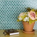 SomerTile 'Penny' Emerald Porcelain Mosaic Tile (Pack of 10)