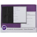 Invitation Kit Makes 25-Black Glitter/Pocket