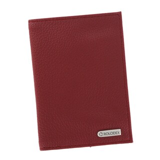 Rolodex Low Profile Faux Leather Passport ID Card Wallet Holder Hawthorn Rose