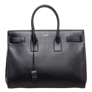Saint Laurent Classic 'Sac Du Jour' Navy Leather Bag