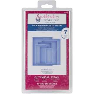 Spellbinders Nestabilities Card Creator 5"X7" Dies-Matting Basics B