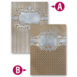 Spellbinders M-Bossabilities A4 Card Embossing Folder-Framed Petite Labels