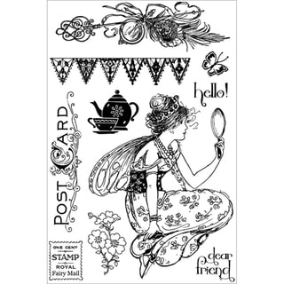 Fairy Rhymes Cling Stamps 4"X6"-10 Images