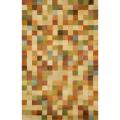 Hand-tufted Mini Squares Beige Wool Rug (8' x 10')