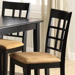 Wilmington Black Window Back 5-piece Dining Set