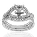 14k White Gold 3/4ct TDW Diamond Engagement Ring