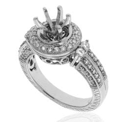 14k White Gold 1/2ct TDW Diamond Engagement Ring (G-H, SI-1/SI-2)