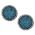 Tressa Collection Sterling Silver Genuine Turquoise Stud Earrings