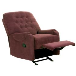 Ryder Burgundy Fabric Recliner/Rocker Chair