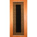 Indo Hand-knotted Tibetan Black/ Ivory Wool Rug (2'7 x 7'10)