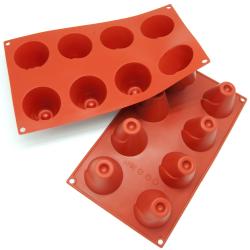 Freshware 8-Cavity Volcano Silicone Mold/ Baking Pan (Pack of 2)