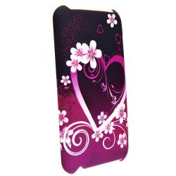 Heart Case/ Anti-glare Protector for Apple iPod Touch Generation 2/ 3