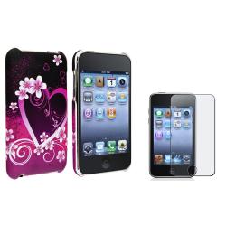 Heart Case/ Anti-glare Protector for Apple iPod Touch Generation 2/ 3