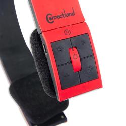 Connectland Red Modern Over-ear Headset with Microphone