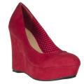 Riverberry Women's 'Confetti' Red Microsuede Wedges
