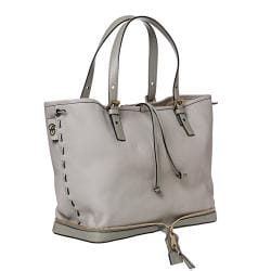 Chloe 'Ellen Moyen' Grey Leather Tote Bag