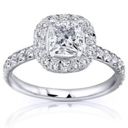  14k White Gold 1 2/5ct TDW Diamond Engagement Ring (H-I, I1-I2)