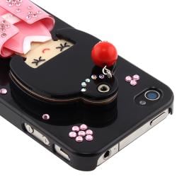 Black Kimono Girl Mirror Snap-on Case for Apple iPhone 4/ 4S