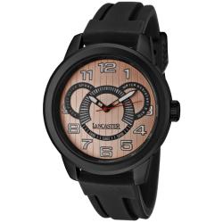 Lancaster Italy Men's 'Non Plus Ultra/Sport' Black Silicone Watch